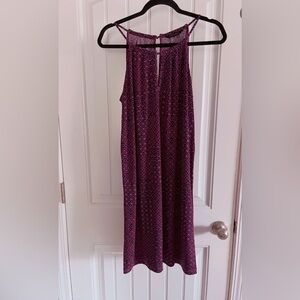 Banana Republic Pink and Blue Patterned Dress